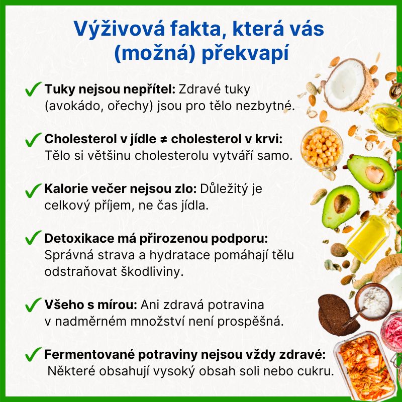 Výživová fakta, která vás (možná) překvapí